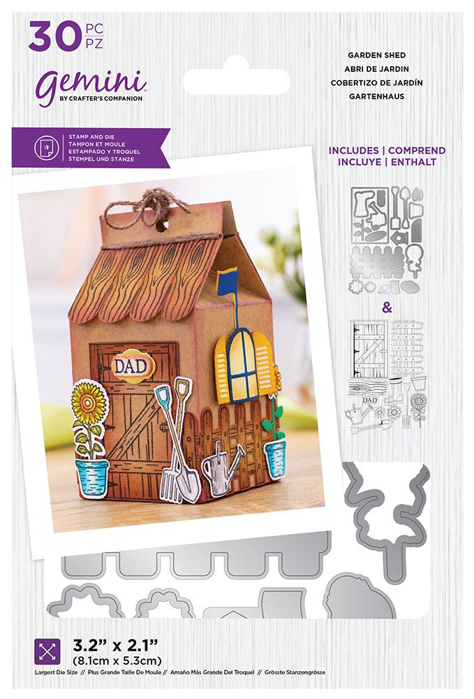 Gemini Decorative Box Stamp & Die - Garden Shed