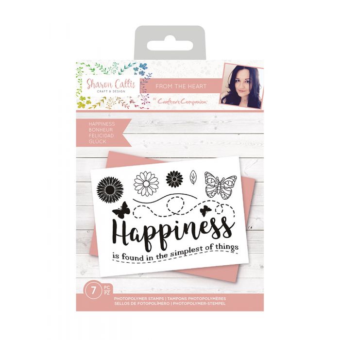 Sharon Callis - A6 Photopolymer Stamp - Happiness