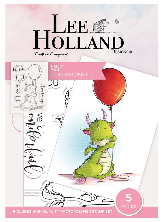 Lee Holland Photopolymer Stamp - Hello You