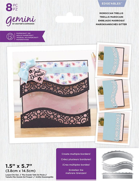 Gemini - Metal Die - Edgeables - Moroccan Trellis