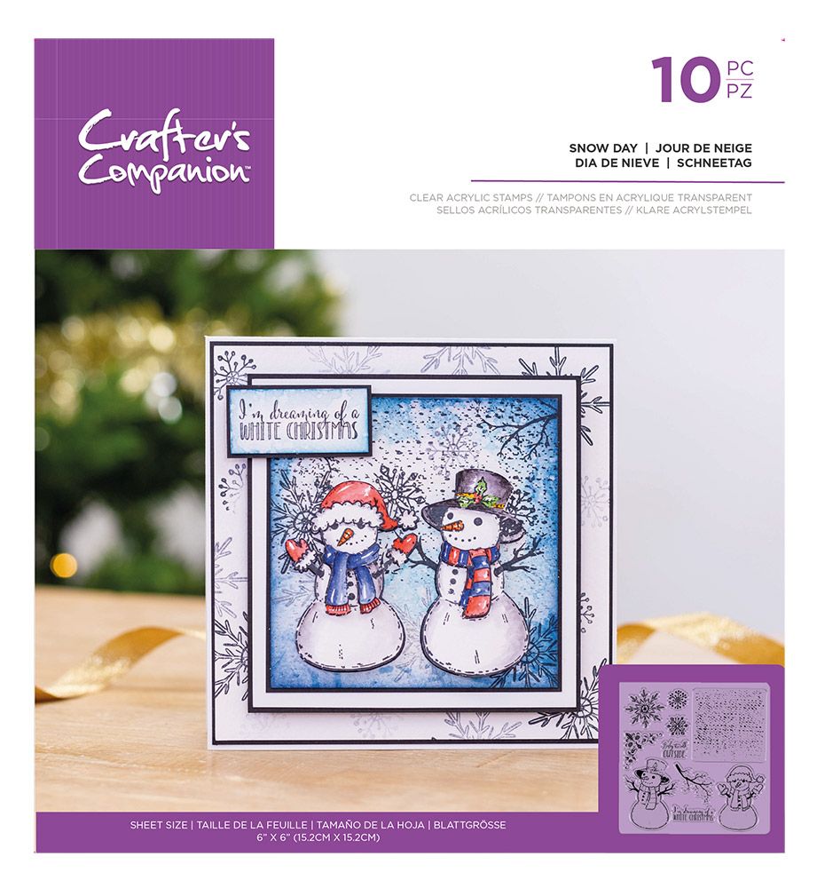 Crafters Companion - Clear Acrylic Stamp - Snow Day