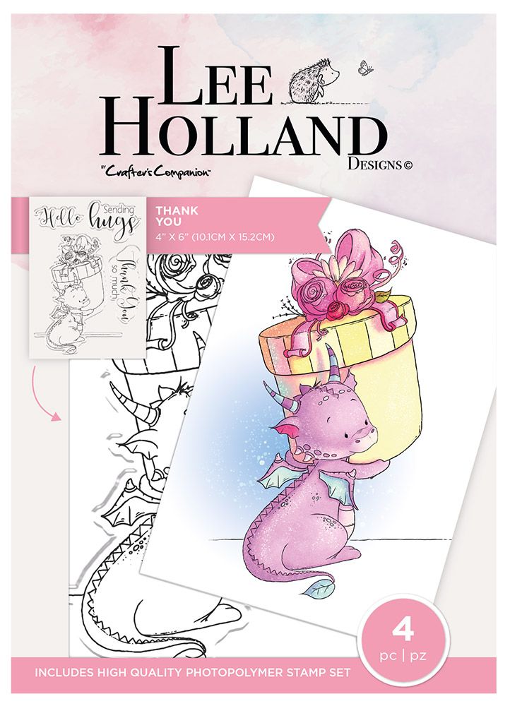 Lee Holland Photopolymer Stamp - Thank You