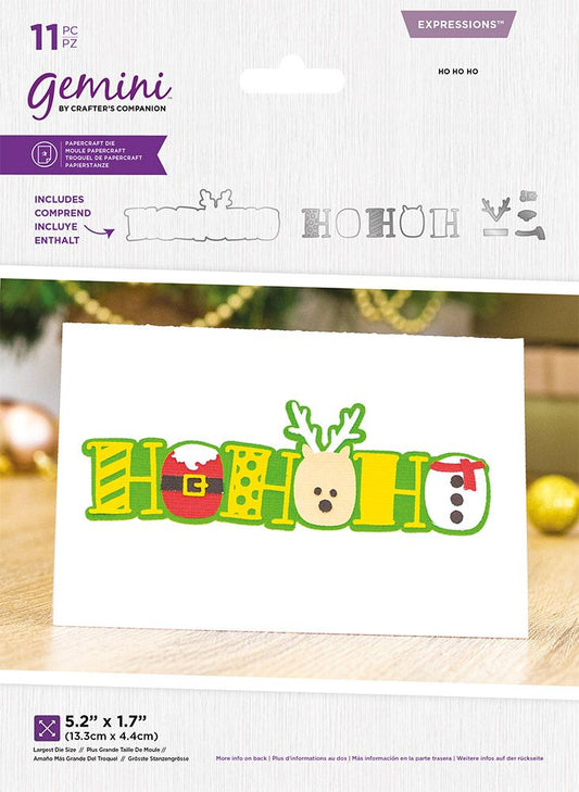 Gemini Layerable Sentiments Christmas Expressions Die - Expressions - Ho Ho Ho