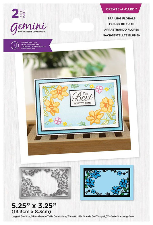 Gemini Create-a-card Paper Piecing Die â€“ Trailing Florals