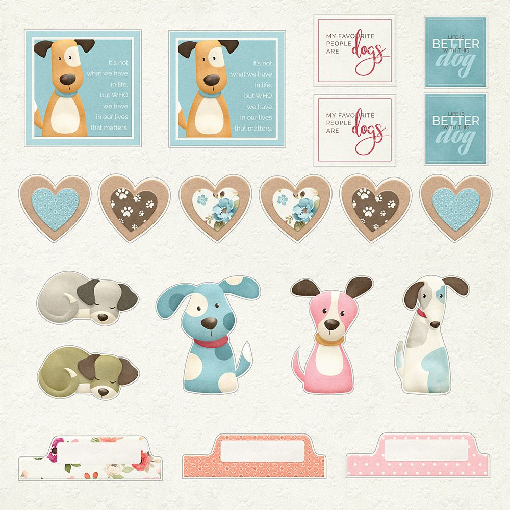 Nitwits - Pawsitivity - 12x12 Die-Cut Topper Pad