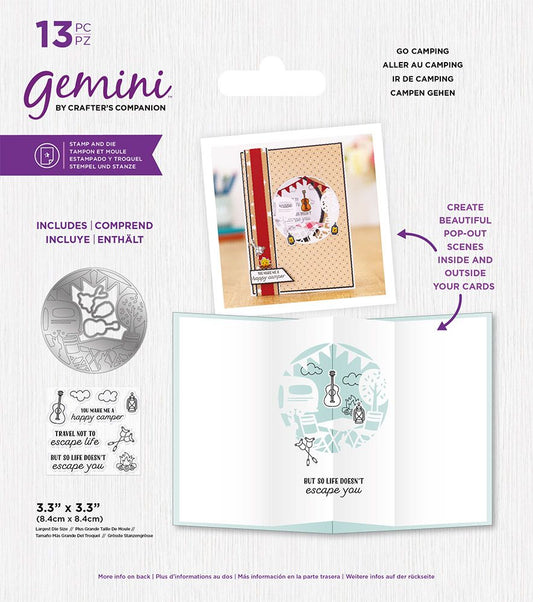 Gemini - Stamp & Die - Go Camping