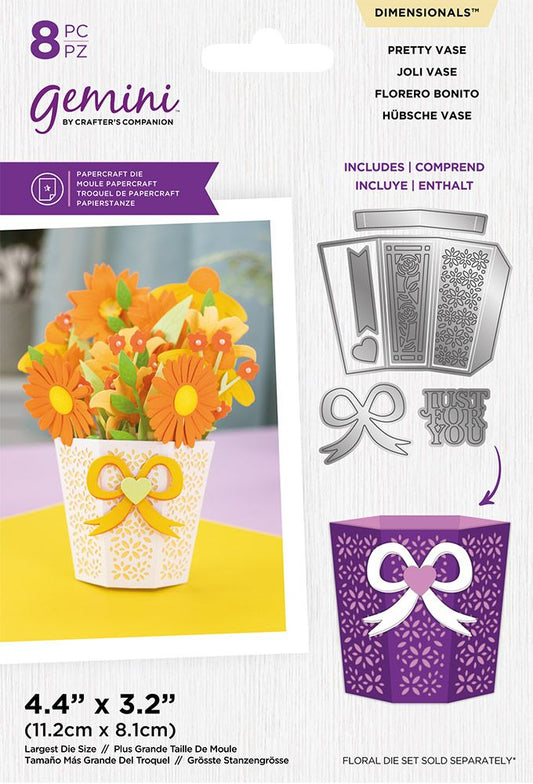 Gemini Pop-Up Vase Die - Pretty Vase