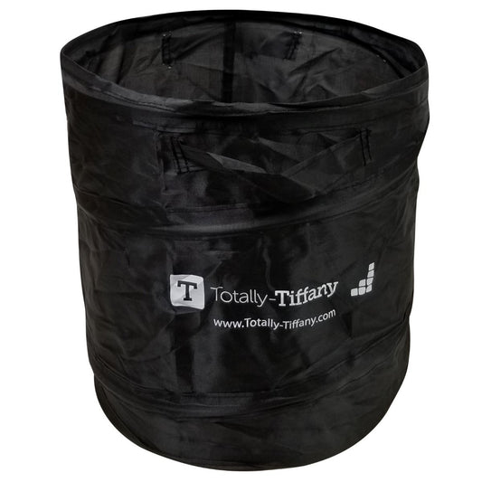 Totally Tiffany - 12" Pop Up Trash Can - Black