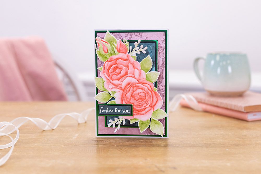 Positive Thoughts 7x5" Embossing Folder - Majestic Rose