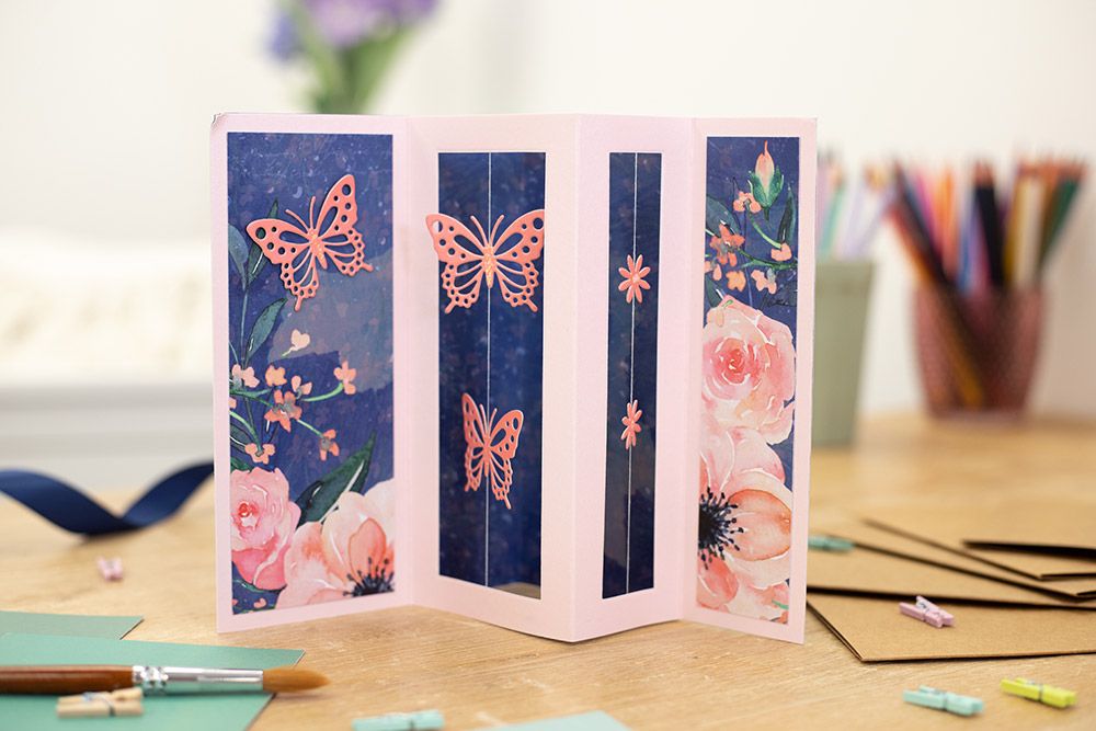 CC - 12"x12" Paper pad - Blush & Blue Florals