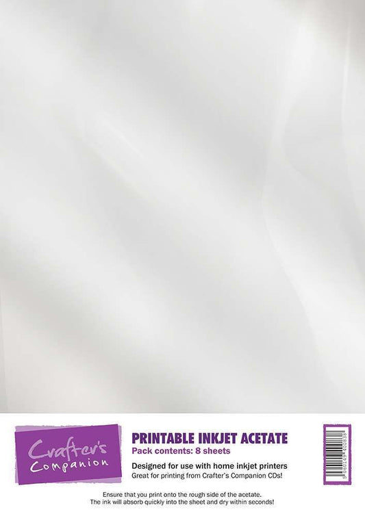 Crafters Companion Printable Inkjet Acetate - 8 pack