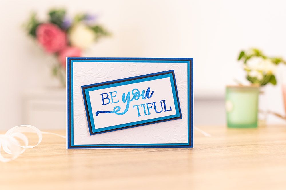 Crafters Companion Clear Acrylic Stamp - Be You Tiful