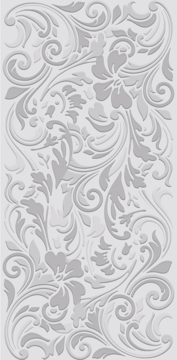 Crafter's Companion.- 3D Embossing Folder - 5.75" x 2.75" - Regency Floral