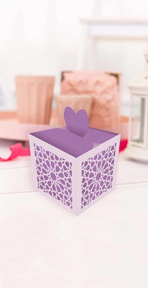 Gemini Dimensionals Die and Stencil - Happy Heart Favor Box