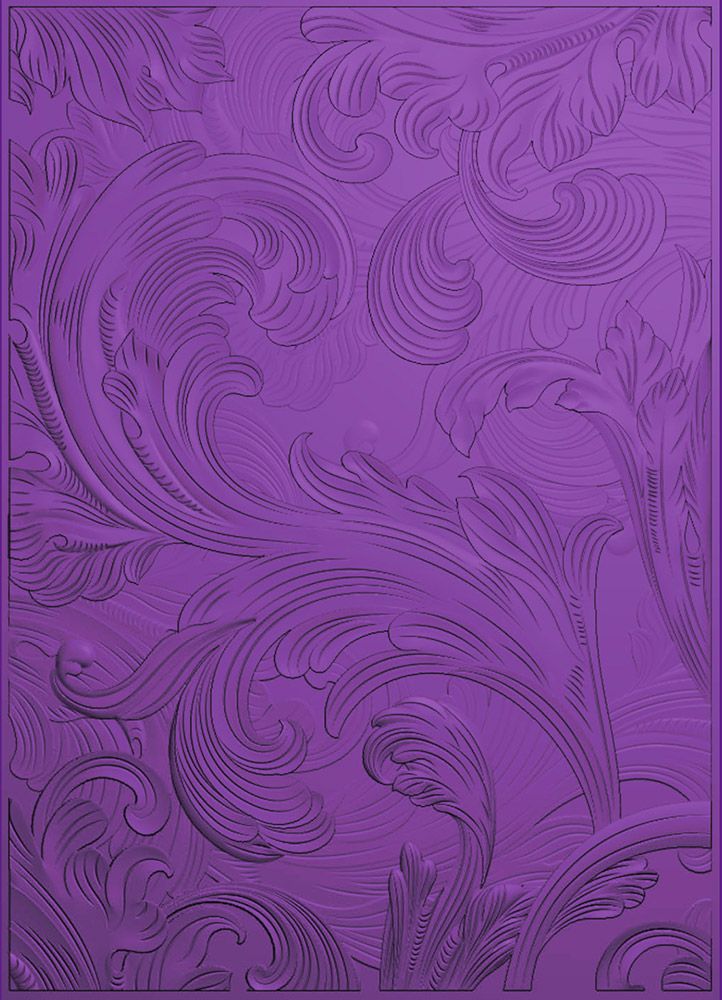 Gemini 5 x 7 3D Embossing Folder - Vintage Scroll