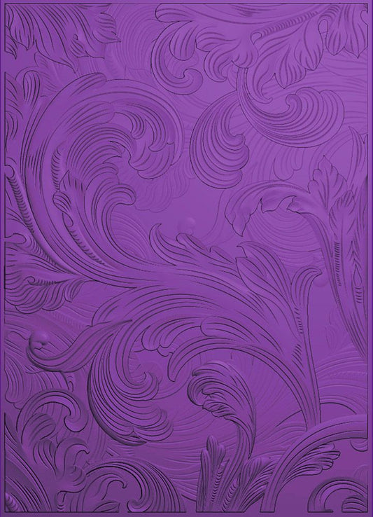 Gemini 5 x 7 3D Embossing Folder - Vintage Scroll