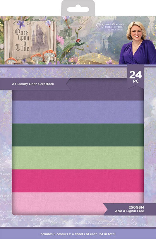Sara Signature Once Upon a Time - Linen Card Pack - A4