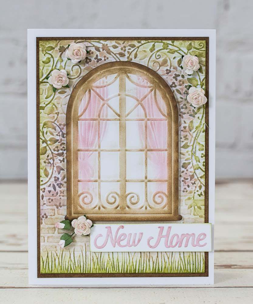 Crafters Companion 5"x7" 3D Embossing Folder - Country Cottage