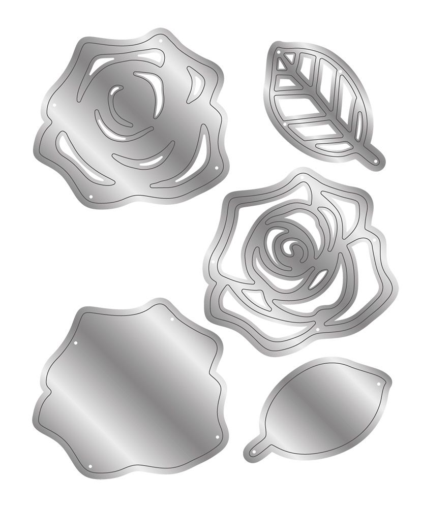 Caring Thoughts - Metal Die - Layered Rose