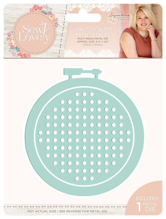 Sara Signature Sew Lovely Multi Media Die - Circle Cross Stitch Hoop