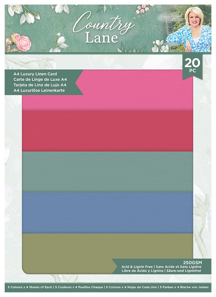 Sara Signature Country Lane Linen Cardstock - A4 (20 Sheets)