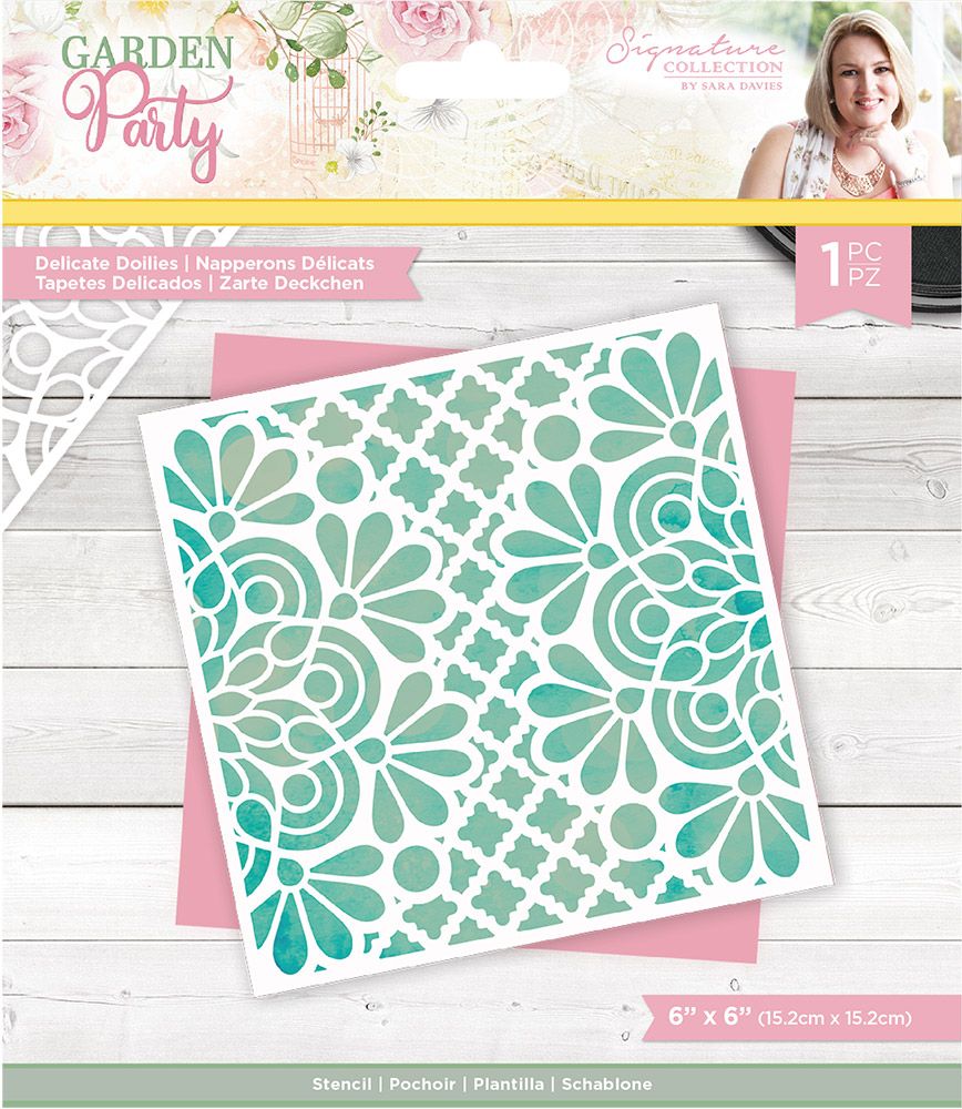 Sara Signature Garden Party Stencil - Delicate Doilies