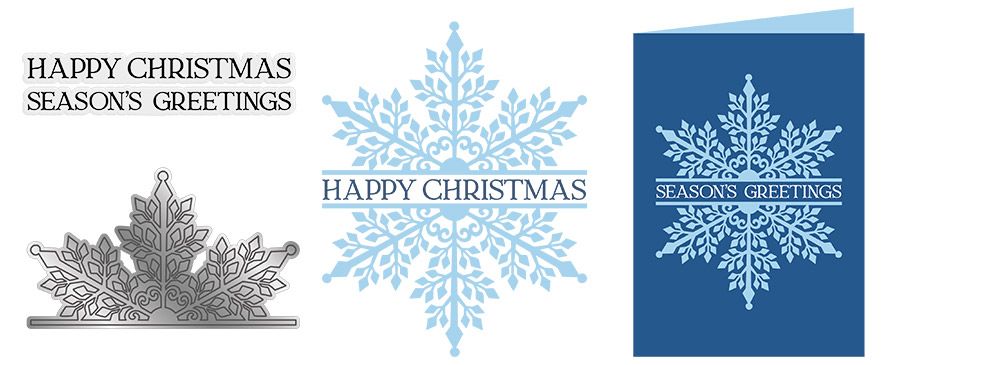 Sara Signature Winters Sparkle - Majestic Snowflake Stamp and Die