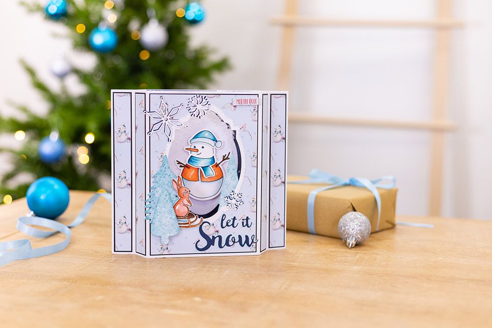 Sara Signature Watercolour Christmas Stamp & Die Set - Build-A-Snowman