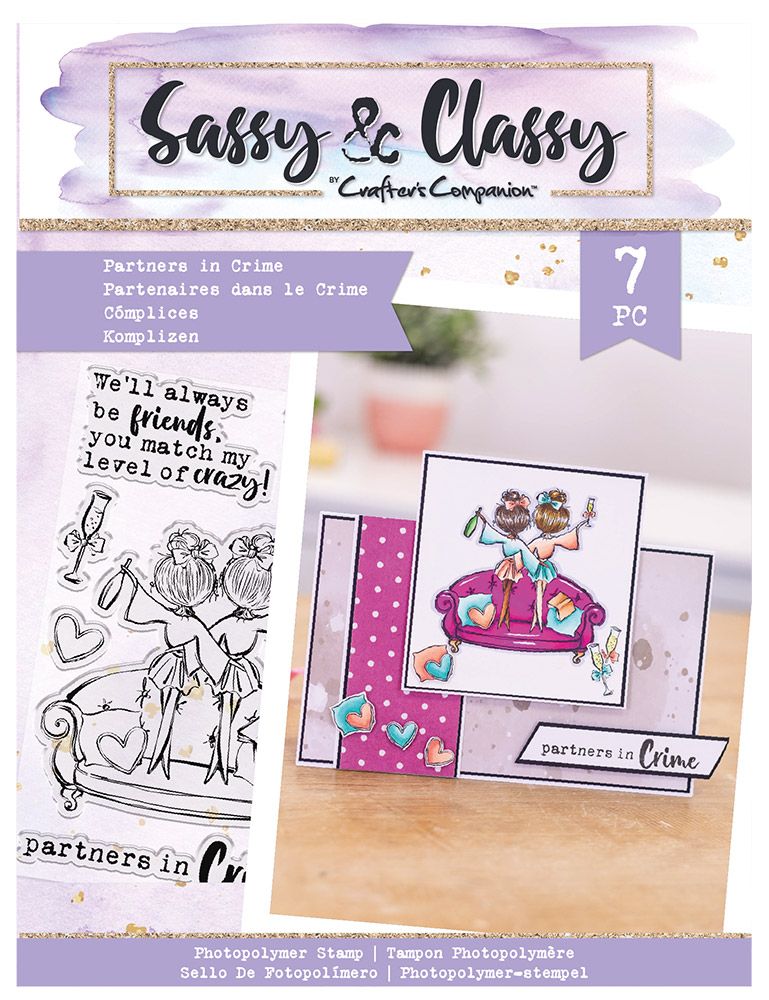 Sassy & Classy - Partners In Crime - Photopolymer Stamp - A6