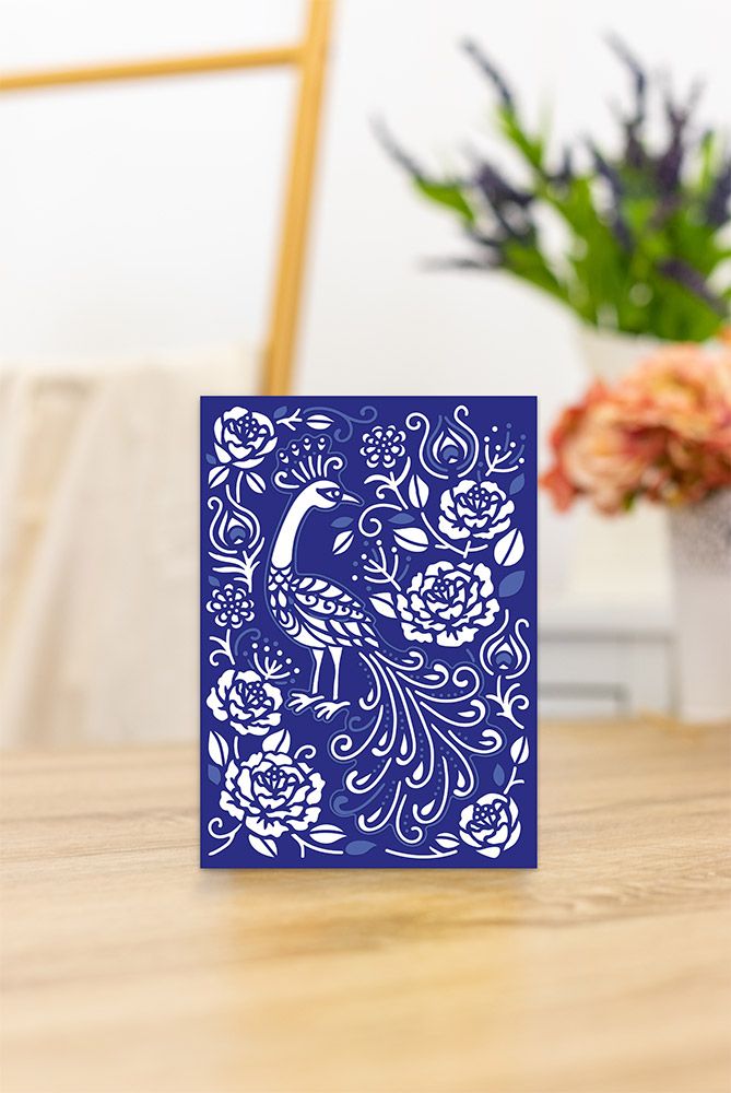 Gemini 3-in-1 Create a Card Die - Floral Peacock