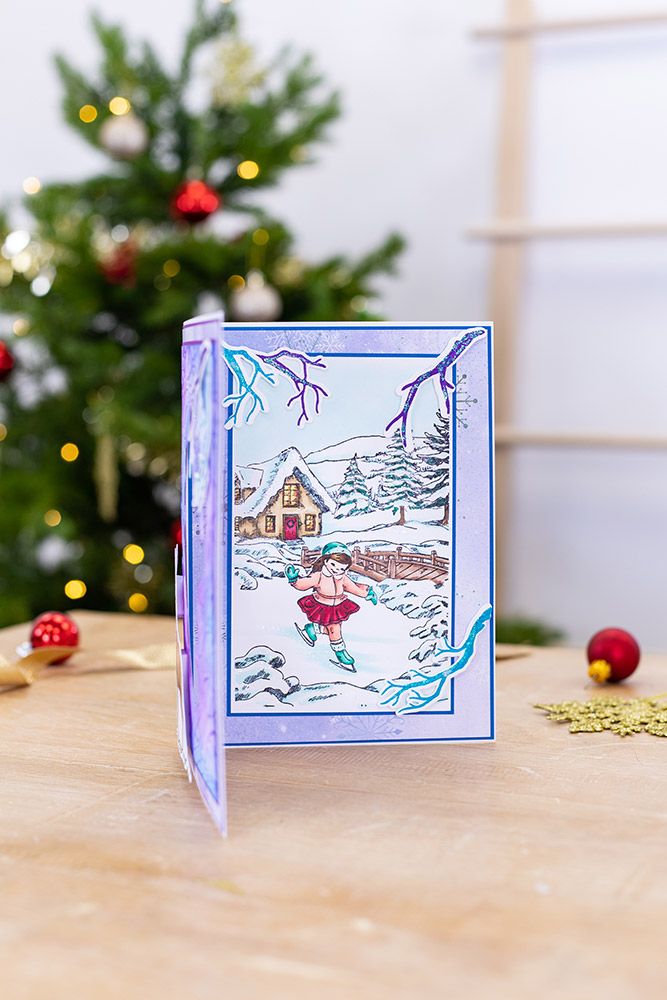 Crafters Companion - Clear Acrylic Stamp - A Snowy Scene