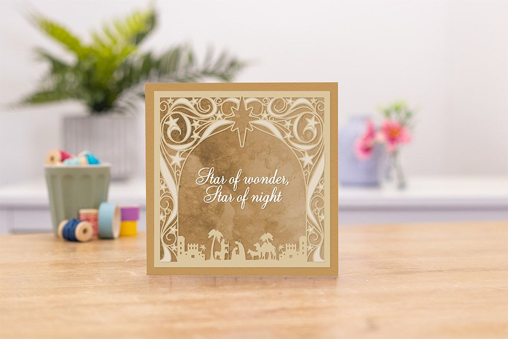 Gemini Christmas Frame Stamp and Die - Follow the Star