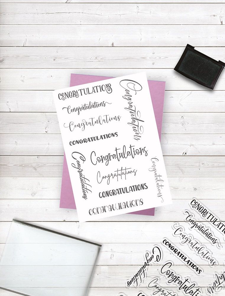 Crafters Companion Photopolymer Stamp - Congratulations