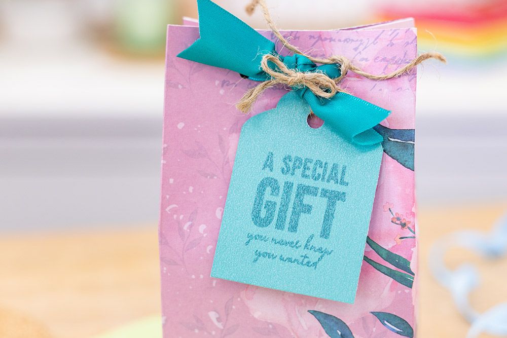 Crafters Companion Sentiment Tag Clear Acrylic Stamp - A Special Gift