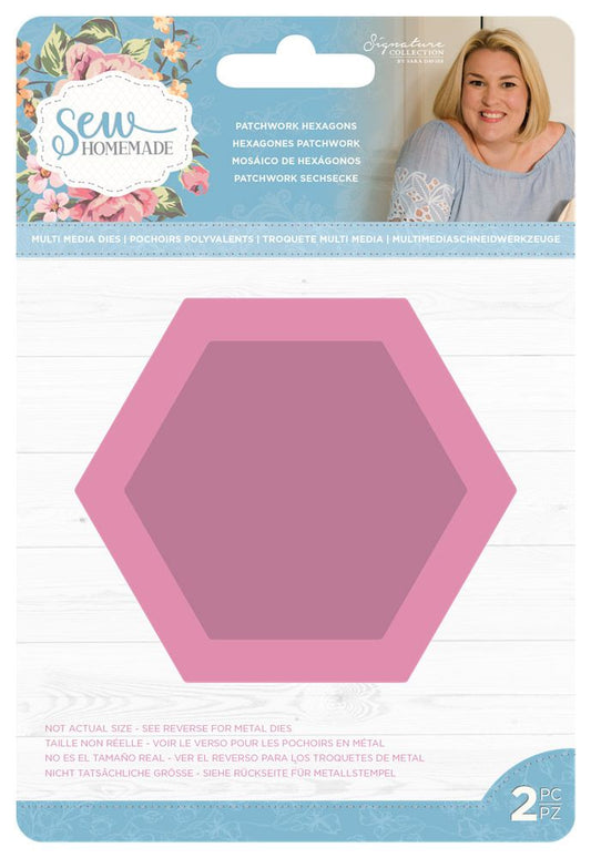 Sara Signature Sew Homemade Multi Media Die - Patchwork Hexagons