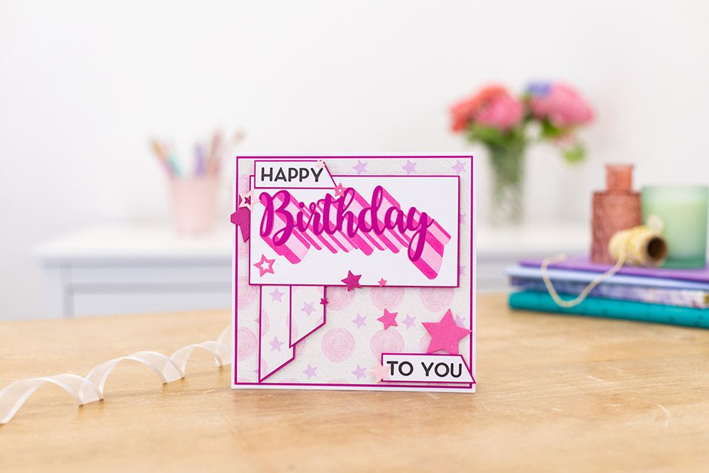 Gemini - Stamp & Die - Happy Birthday to You