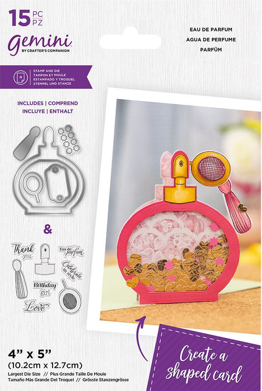 Gemini Shaped Shaker Stamp and Die - Eau de parfum
