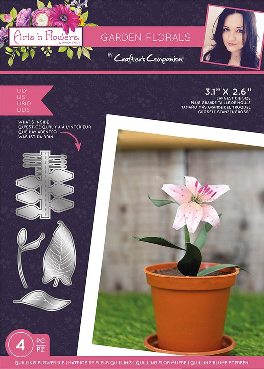 Sharon Callis Crafts Arts n Flowers Garden Florals Die - Lily