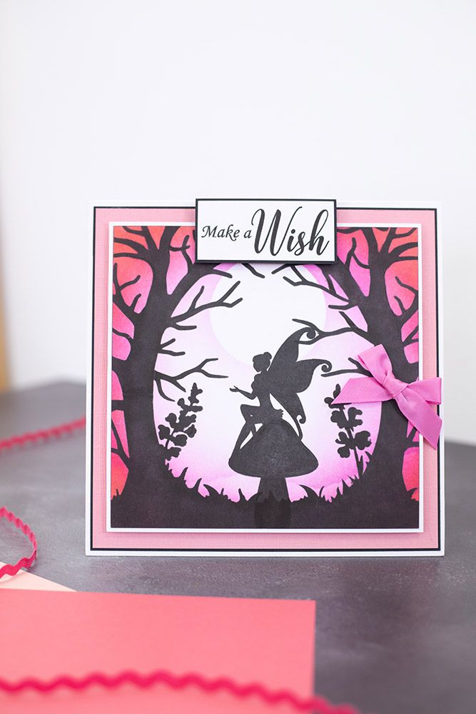 Crafters Companion Silhouette Stencils and Photopolymer stamp - Magic Is in Your Heart