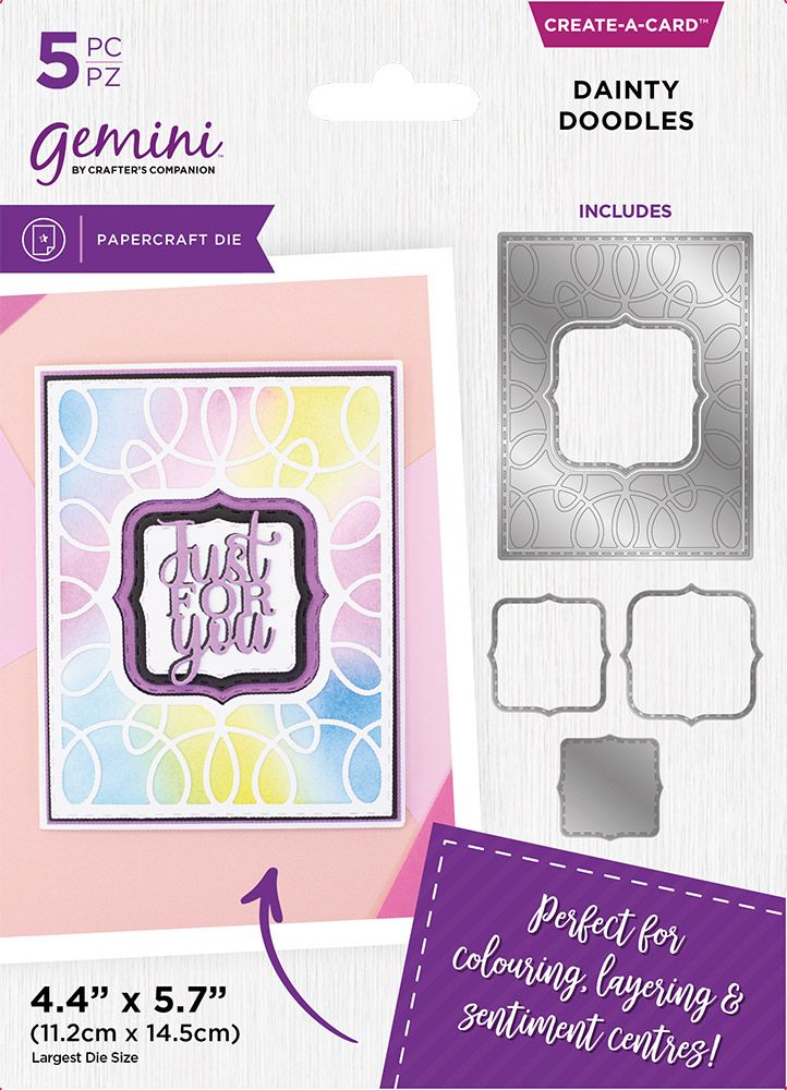 Gemini Simple Create a card Die - Dainty Doodles