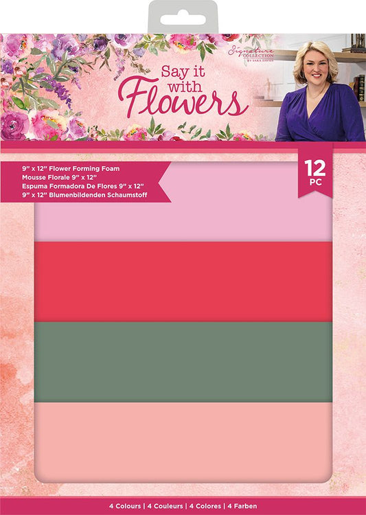 Sara Signature Say It With Flowers - 9"x12" Flower Forming Foam Pack