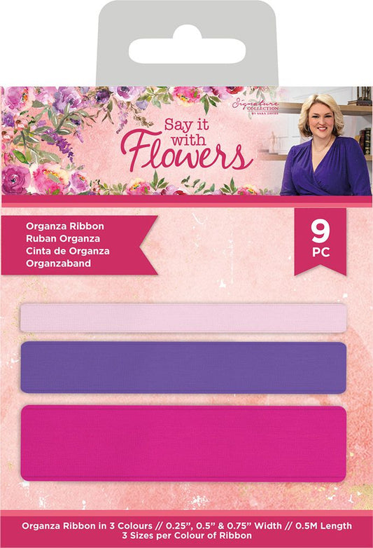 Sara Signature Say It With Flowers - Organza Ribbon