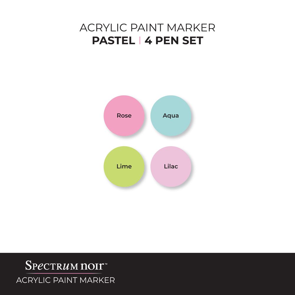 Spectrum Noir Acrylic Paint Marker (4PC)-Pastel