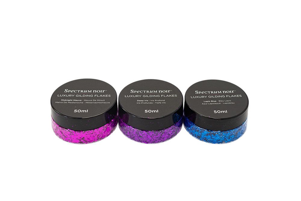 Spectrum Noir 50ml Luxury Gilding Flakes - Carnival (3PC)