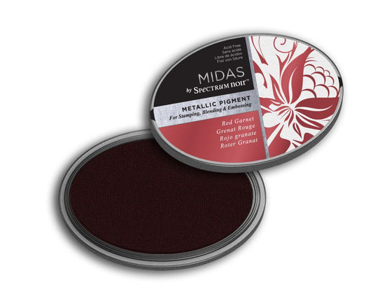 Midas Metallic Ink Pad - Red Garnet