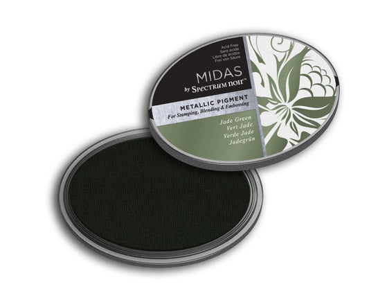 Midas Metallic Ink Pad - Jade Green