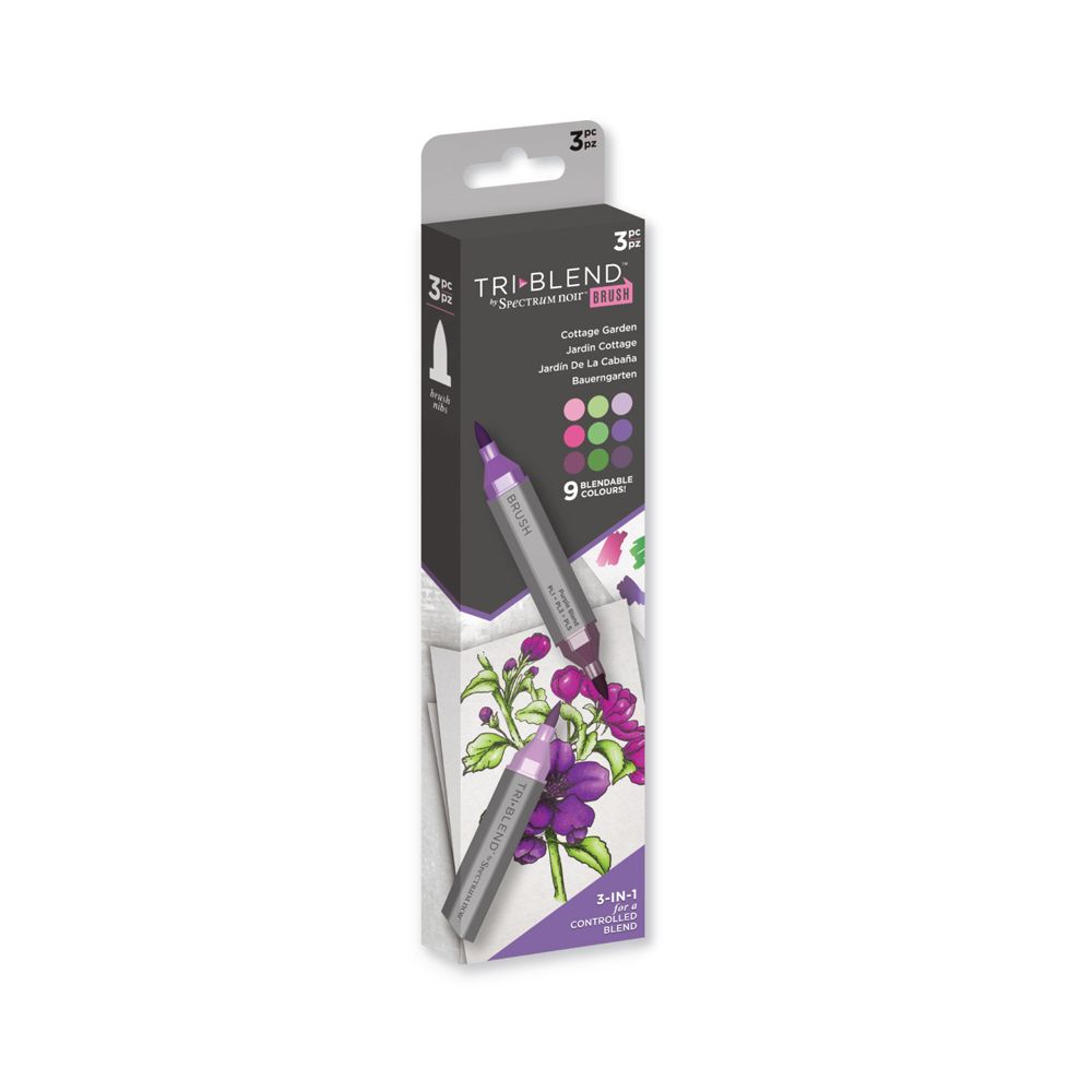 Spectrum Noir TriBlend Brush - Cottage Garden 3pc