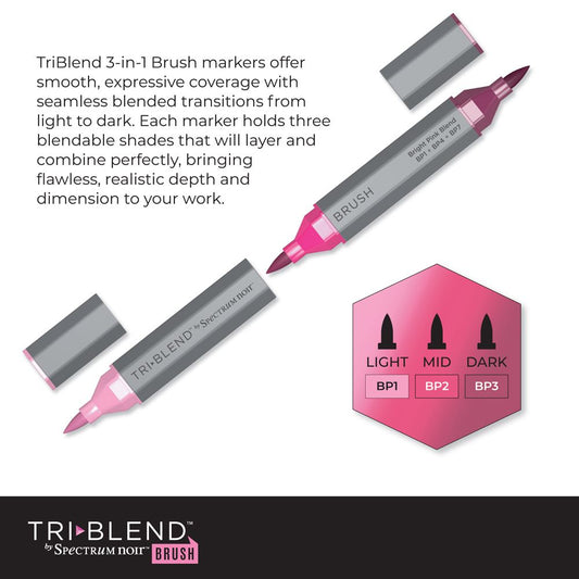 Spectrum Noir TriBlend Brush-Spring Blooms 3pc