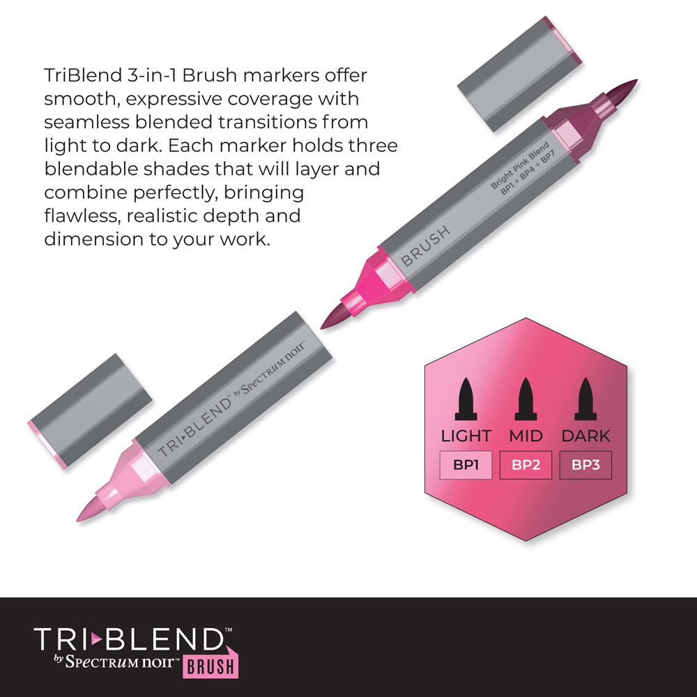 Spectrum Noir TriBlend Brush-Summer Sun 3pc