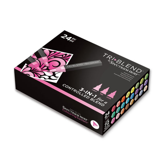 TriBlend 24 PC Marker Set by Spectrum Noir - Essential Blends